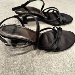 Unlisted Black Strappy Heels